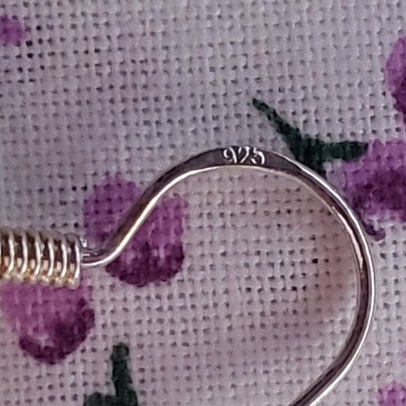 Large Brown Agate Beaded Dangle Earrings - Picture 5 of 6